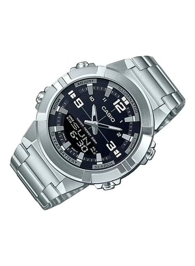 Casio Analog AMW-870D-1AVDF Mens Watch With Stainless Steel Band