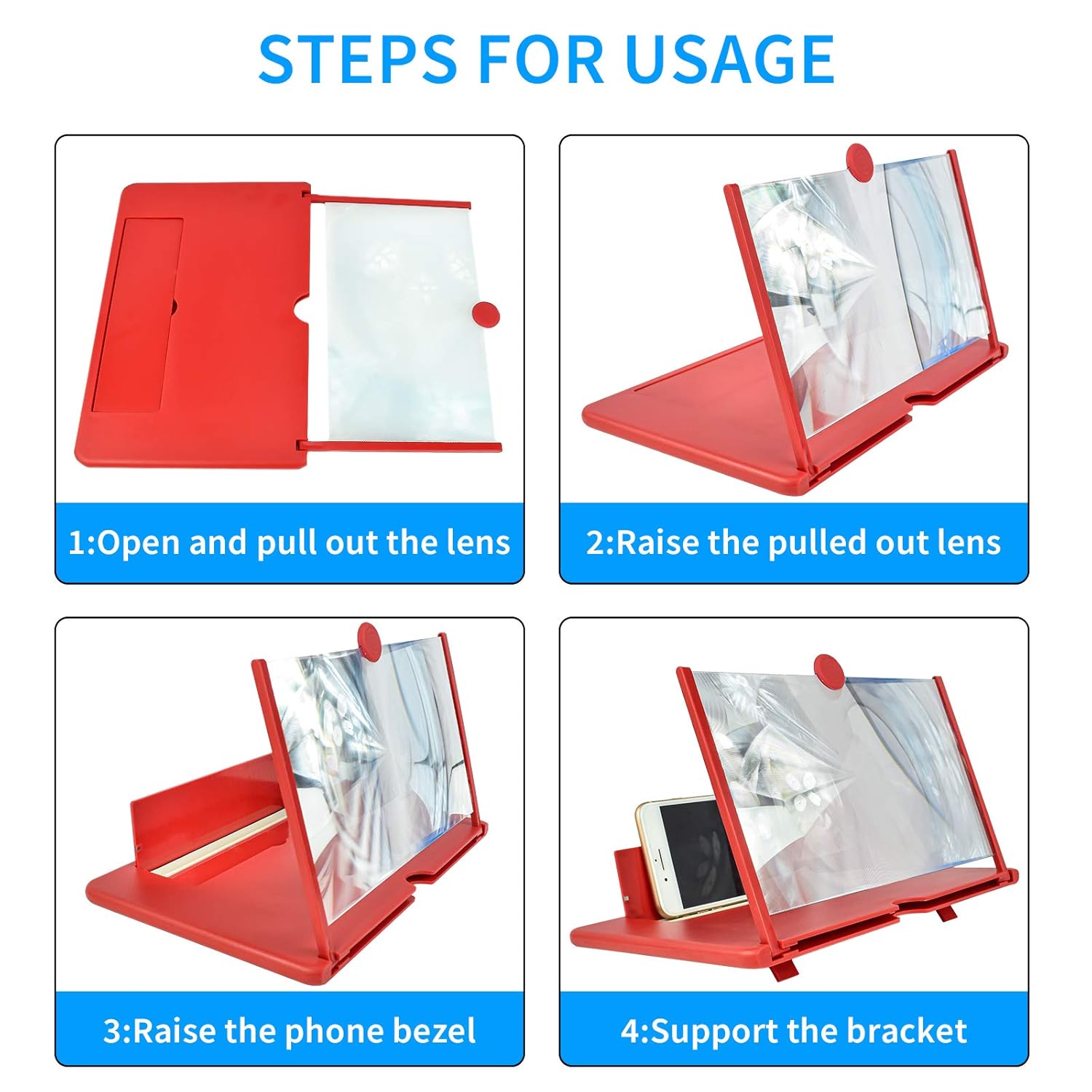 3D Magnifier Mobile Screen