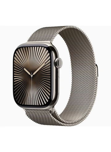 Apple Watch Series 10 GPS 42mm Jet Black Aluminum Case With Black Sport Band - Medium / Large