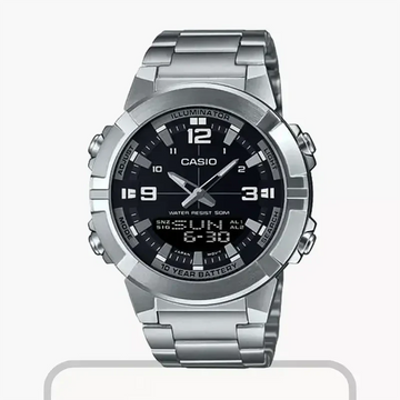 Casio Analog AMW-870D-1AVDF Mens Watch With Stainless Steel Band