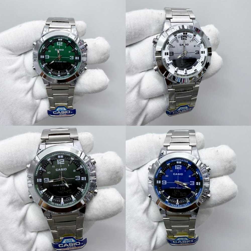 Casio Analog AMW-870D-1AVDF Mens Watch With Stainless Steel Band
